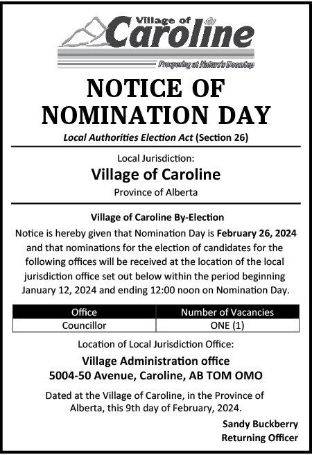 nomination notice